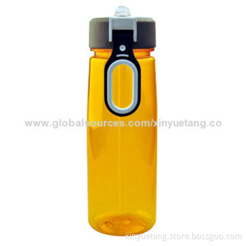 Promotional BPA Free Plastic Water Bottle, 800mL Volume, Wide-mouthed, Convenient to CleanNew